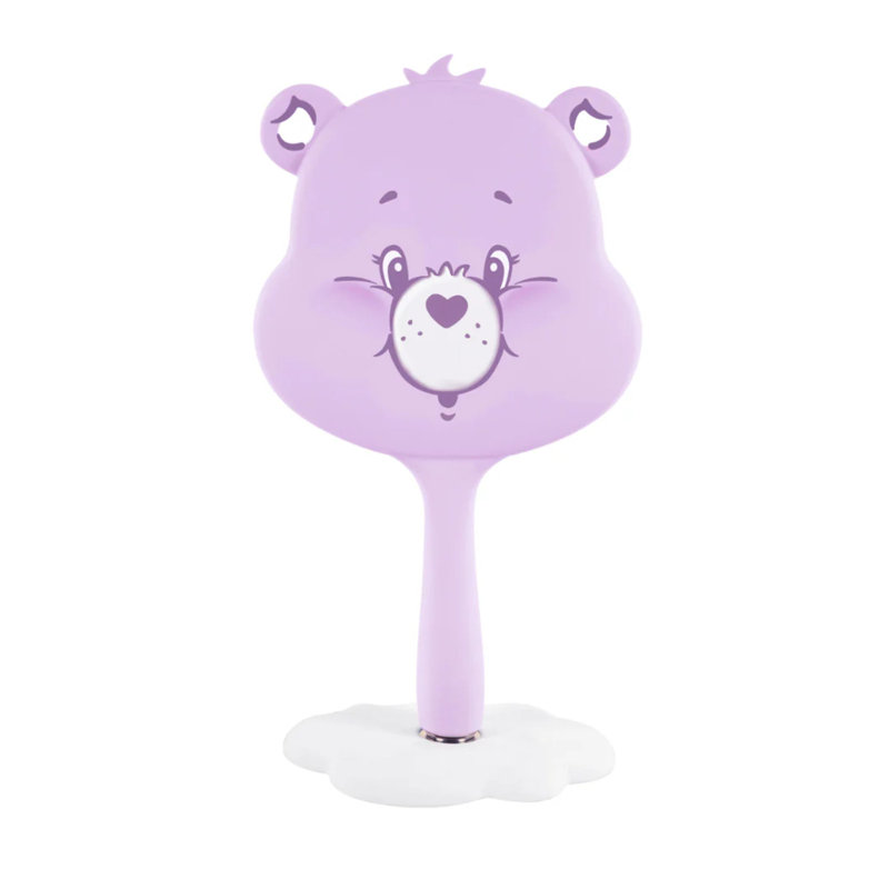 Miroir de maquillage portatif à DEL Bear Care Care Bears pour bureau, miroir de voyage avec base autoportante amovible
