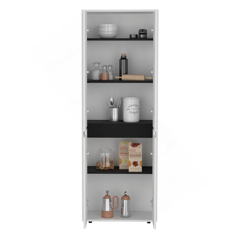 Garde-manger avec quatre portes et cinq tablettes intérieures Herrin