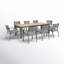 Elba 87'' Rectangular 8 - Person Outdoor Dining Set with Cushions