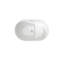 Baignoire en acrylique de 43 pouces de couleur blanche brillante, siège inclus, conception réfléchie et confortable, peu encombrant avec siège, finition blanche, ergonomique chic et luxueuse