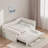 Upholstered Daybed With Trundle, Three Drawers And Vertical Striped Design-2118190087