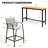 2-Person Patio Outdoor Dining Set (3-Piece Set, Rectangular Table)-898382861-898382867