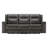  Benji 87.4'' Wide Gray Genuine Leather Power Wall Reclining Sofa with USB Ports-114572806