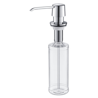 Blossom Solid Brass Kitchen and Bathroom Soap Dispenser with Chrome Finish
