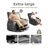 37.4" Wide Oversized Recliner Chair, PU Leather Manual Recliner with 1.5X Sponge Filling-2056711358