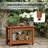 24" Waterproof HIPS Shower Bench, All-Weather Shower Stool, 400 lbs Weight Capacity, Non-Slip Feet, Teak-75284261-75284260