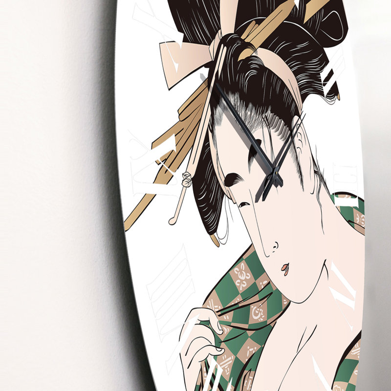 Horloge murale japonaise Mid-Century, Petit