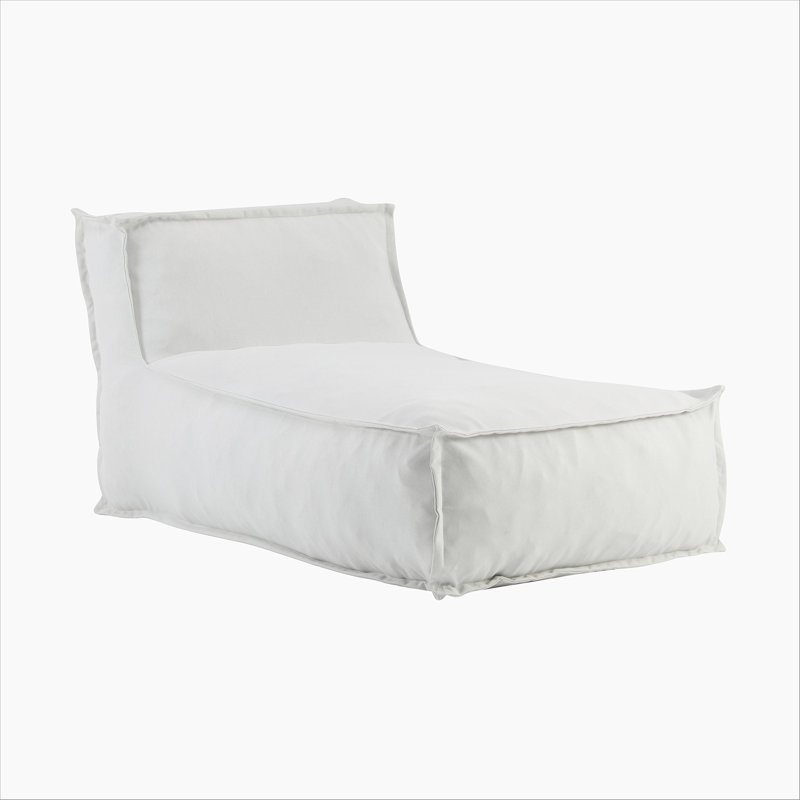 Fauteuil à billes d'extérieur, gris clair