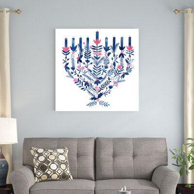 «Boho Hanukkah II» par Grace Popp - reproduction d'art sur toile tendue