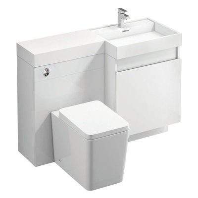 1206mm Bathroom Vanity with Semi-Recessed Composite Resin Basin