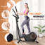 Appareils elliptiques pour la gymnastique à domicile avec poignées de pouls, moniteur LCD-123802356