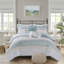 Ensemble d'édredon 5 pièces pour lit double / grand avec coussins décoratifs-124491953-124491955