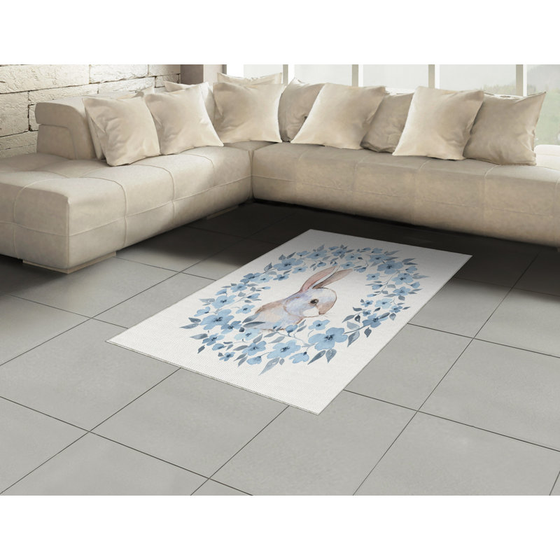 Tapis décoratif à longues fibres de haute densité Country Country, Rectangle— 4 pi x 5 pi 8 po
