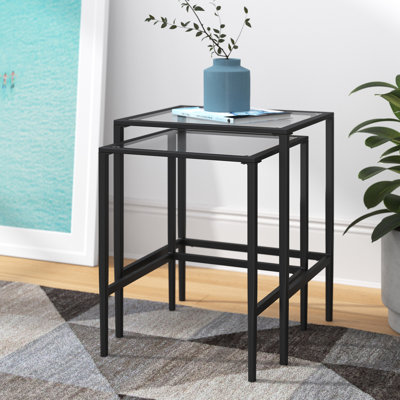 Alyce Glass Top Nesting Tables