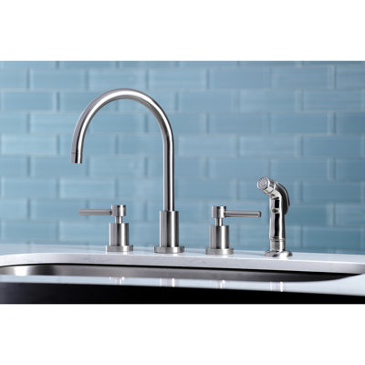 Kingston Brass Concord Double-Handle Widespread Kitchen Faucet