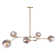 Dumont 5 - Light Dimmable Sputnik Modern Linear Chandelier
