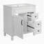 Meuble-lavabo 30 po avec lavabo en céramique-736108868-737589921