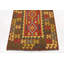 Tapis de zone en laine 3 pi 4 po x 5 pi 3 po one-of-kind noué la brown Doorfield