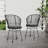 TAVON CHAIR,2PCS With 2 Cushions,Gray