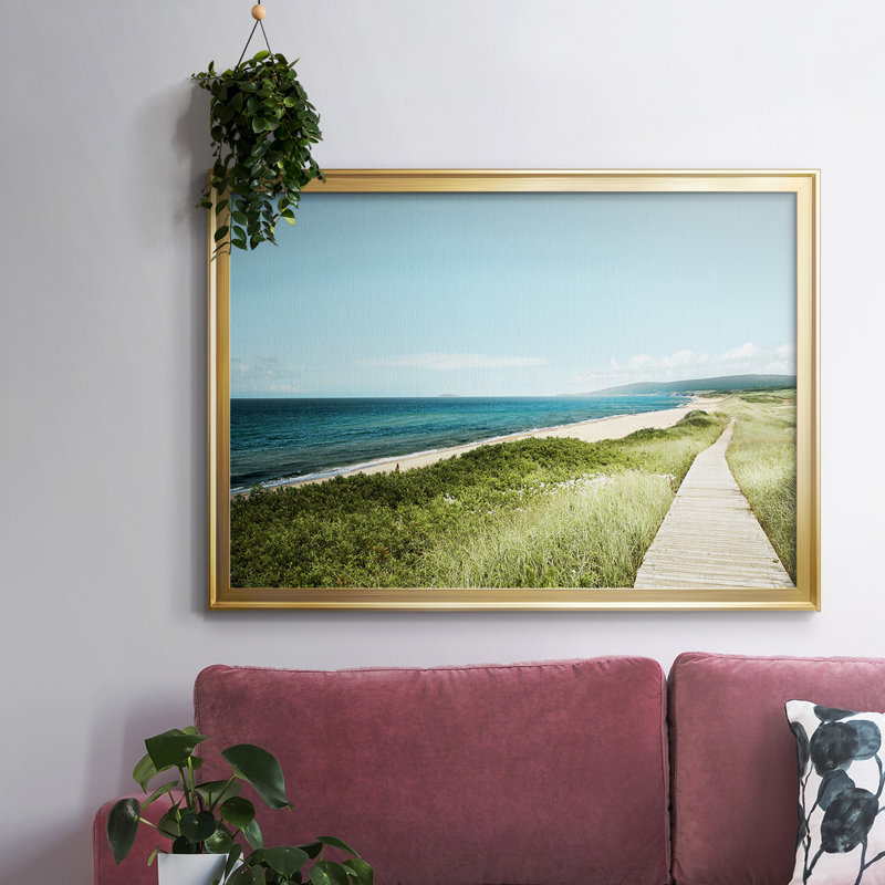 «Iverness Beach Boardwalk», reproduction d'un seul cadre photo sur toile