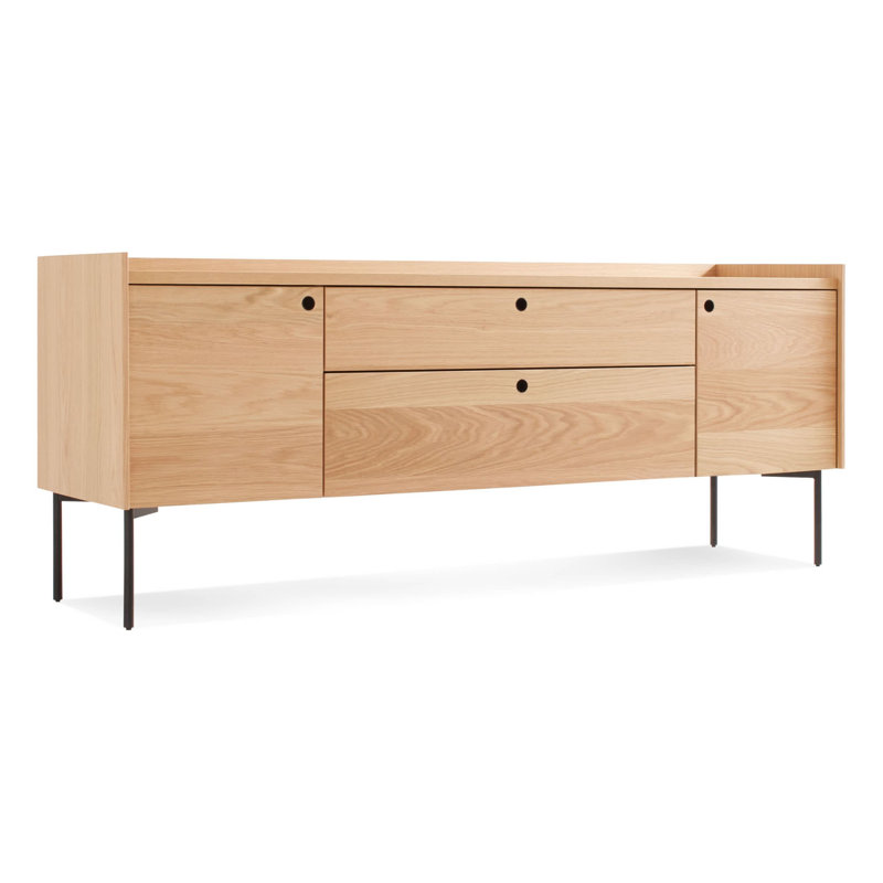 Peek 70'' Solid Wood Sideboard, White Oak
