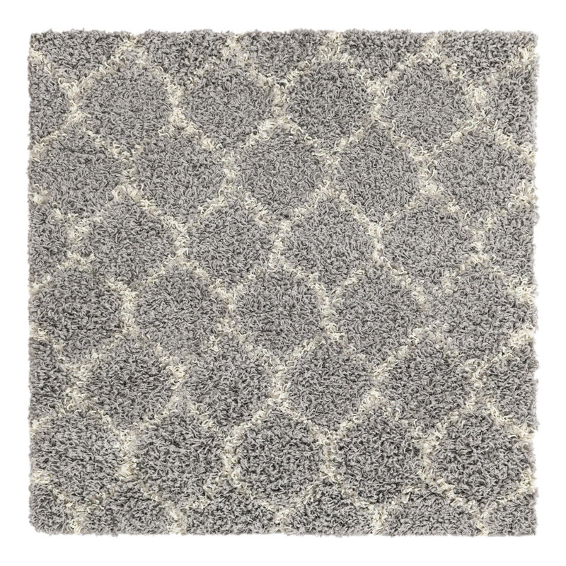 Geometric Indoor Rug, Square 3'3"