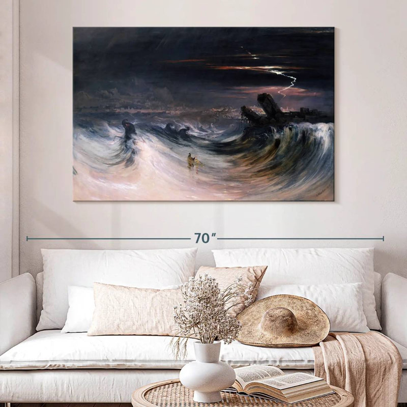Destruction Of Tyre, 34" H x 51" W