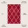 Bertrice Geometric Power Loom Red Area Rug