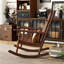 Chaise berçante en bois massif Home Casual