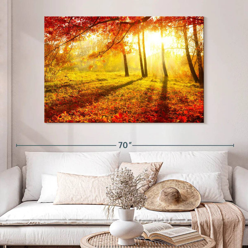 Alvord, paysage d'automne lumineux, H 34 po x l 51 po