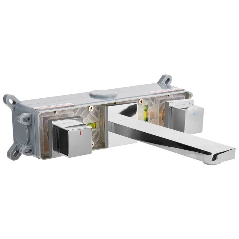 Wall Mounted Basin Mixer Tap PAILON, Silver