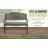 Emberto Balkene Home Cast Aluminum Bench, Sturdy Bench-Basketweave Design - Antique Bronze Finish