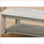 Ensemble de 3 tables basses grises transitionnelles pour le salon, aspect bois avec tablettes de rangement supplémentaires-1576741751