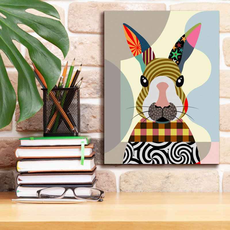 " Sexy Bunny " by Lanre Adefioyue, 16" H x 12" W x 0.75" D