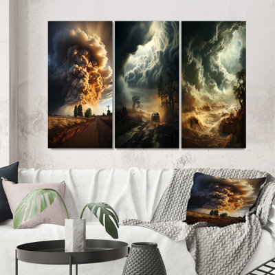 «Storm Natures Fury», 3 pièces