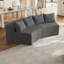Canapé modulaire incurvé confortable avec quatre coussins, idéal pour diverses pièces-1952320008