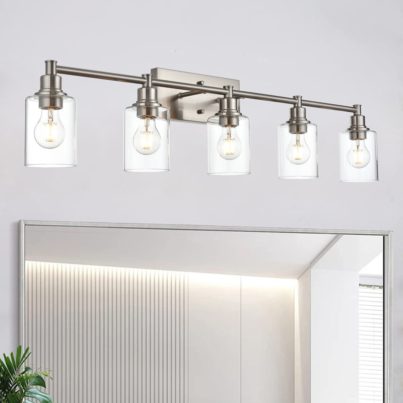 Éclairage pour meuble-lavabo à 5 lumières à intensité variable, Chrome