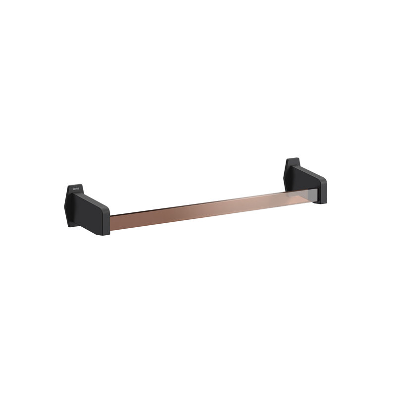 Suazo 1 Wall Towel Rail, Black/Bronze