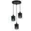 Roessler 3 - Light Black Cluster Pendant