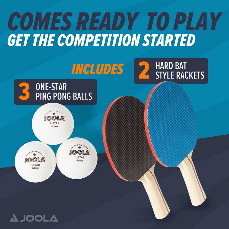 JOOLA Essentials Table Tennis Net and Racket Set & Reviews | Wayfair | Tischtennisschläger & Tischtennisbälle