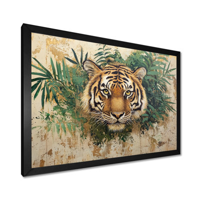 Tiger In The Jungle II - Tiger Wall Art Print