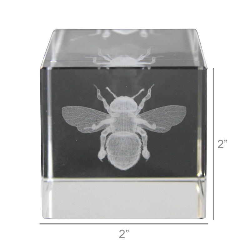 Hologramme en verre d'abeille