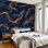 Papier peint adhésif auto-adhésif moderne pour la chambre à coucher L 69 po x l 96 po Peel and Stick