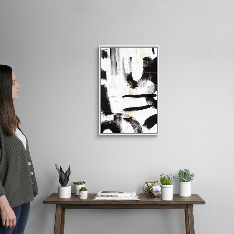 Concept II par PI Studio - reproduction d'art sur toile, Cadre blanc, H 26 po x l 18 po x P 1,75 po