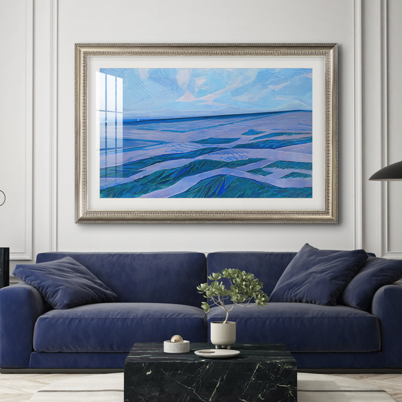 Paysage de dunes, 1911 - Piet Mondrian - Reproduction encadrée sur mesure, 28x40 INNER SIZE, Framed Print with Mat