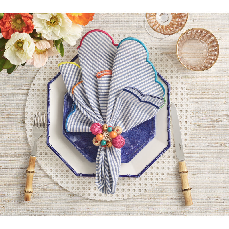 Fiesta Napkin, Yellow/Navy/Red