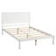 Structure de lit plateforme double avec tête de lit, blanc, capacité de charge élevée, excellent support de matelas-1902636173-1902636174