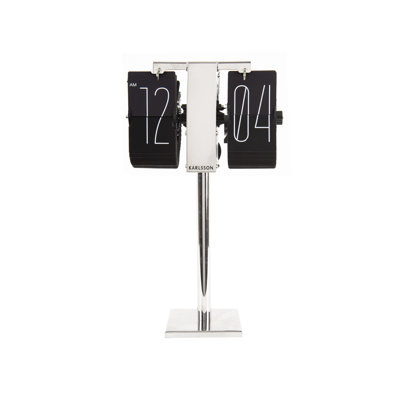 Modern Analog Metal Quartz Tabletop Clock