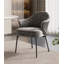 Chaise de salle à manger moderne et simple en tissu de coton et lin-1304225863