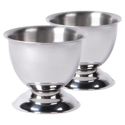 Argon Tableware 2x Stainless Steel Egg Cups